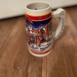 Budweiser Holiday Mug with Horse Design